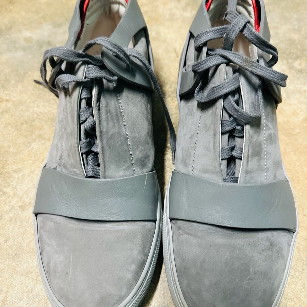 Del Toro men leather high top sneakers size 10